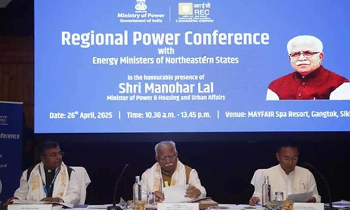 Northeastern states should effectively utilise hydro-power potential: Manohar Lal Northeastern states should effectively utilise hydro-power potential: Manohar Lal