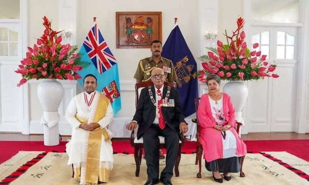 Humanitarian Madhusudan Sai awarded Fiji’s highest honour Humanitarian Madhusudan Sai awarded Fiji’s highest honour