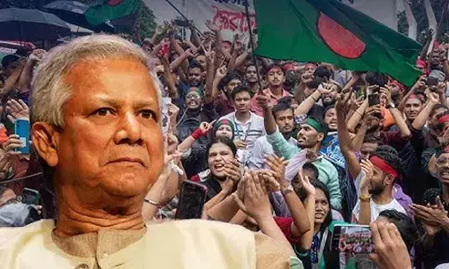Bangladeshi-Americans Protest in the US, Demand Action Against Yunus