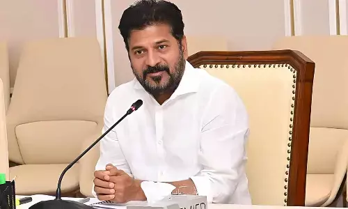 Chief Minister A. Revanth Reddy attends oath-taking ceremony of Telangana Lokayukta and Upa-Lokayukta