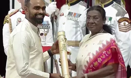 Hockey India congratulate PR Sreejesh on receiving the prestigious Padma Bhushan