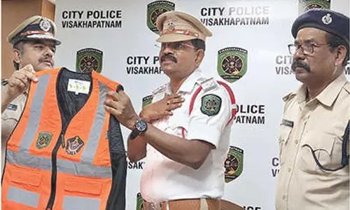 Traffic police get respite through cool jackets