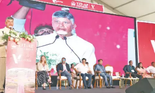 Naidu inaugurates academic & hostel blocks at VIT-AP varsity