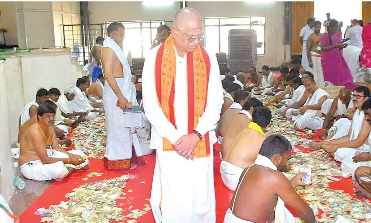 Devotees donate over Rs 3.61 cr to Srisailam temple