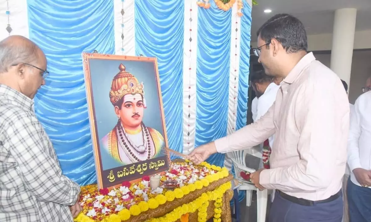 Basaveshwaras Ideals a Beacon for Social Equality: Collector BM Santosh
