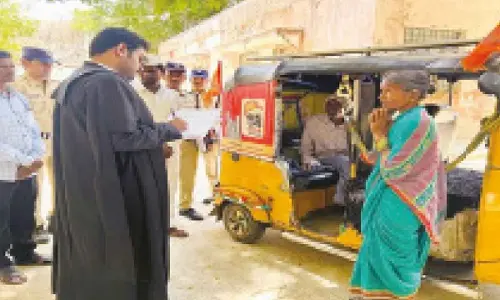 When justice comes walking to elderly couple