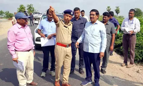 Minister Narayana inspects PM Modis public meeting arrangements in Amaravati