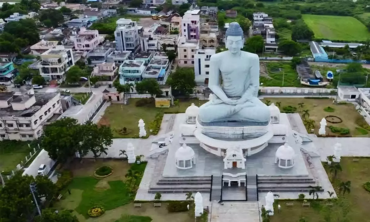 Amaravati gears up for Capital relaunch ceremony, galleries filled at venue Amaravati gears up for Capital relaunch ceremony, galleries filled at venue