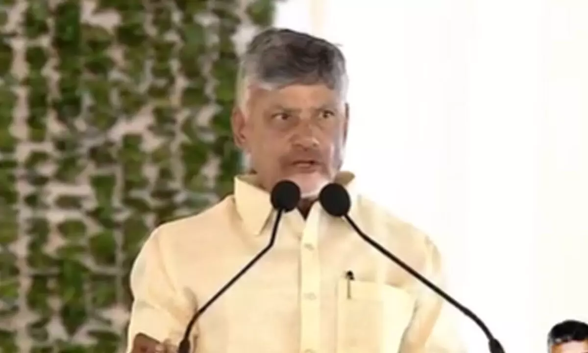 Chandrababu addresses at Amaravati capital relaunch event, says it is a historic day Chandrababu addresses at Amaravati capital relaunch event, says it is a historic day