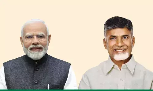 AP CM Chandrababu welcomes PM Modi to Amaravati