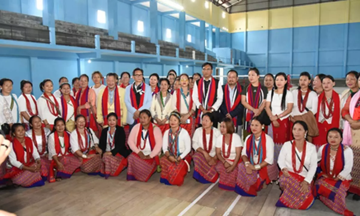 Mansukh Mandaviya inaugurates Khelo India Multipurpose Hall in Kamle, Arunachal Pradesh Mansukh Mandaviya inaugurates Khelo India Multipurpose Hall in Kamle, Arunachal Pradesh