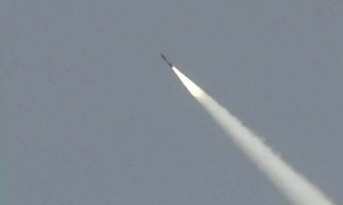 Amid raging tensions, Pak test-fires a ballistic missile Amid raging tensions, Pak test-fires a ballistic missile