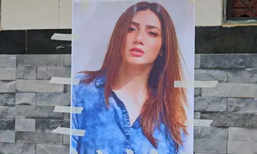 Pakistani actress Mahira Khans poster on Mumbais public toilet after Pahalgam attack