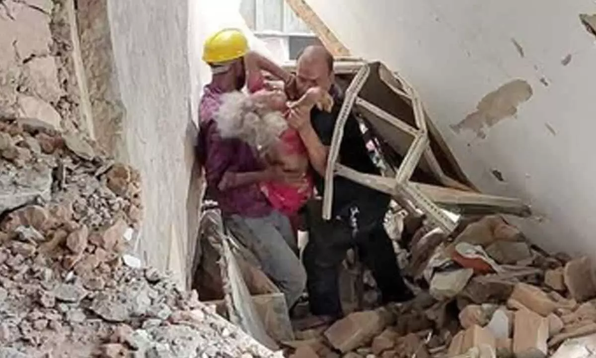 Three killed as dilapidated hospital balcony collapses in Jamshedpur Three killed as dilapidated hospital balcony collapses in Jamshedpur