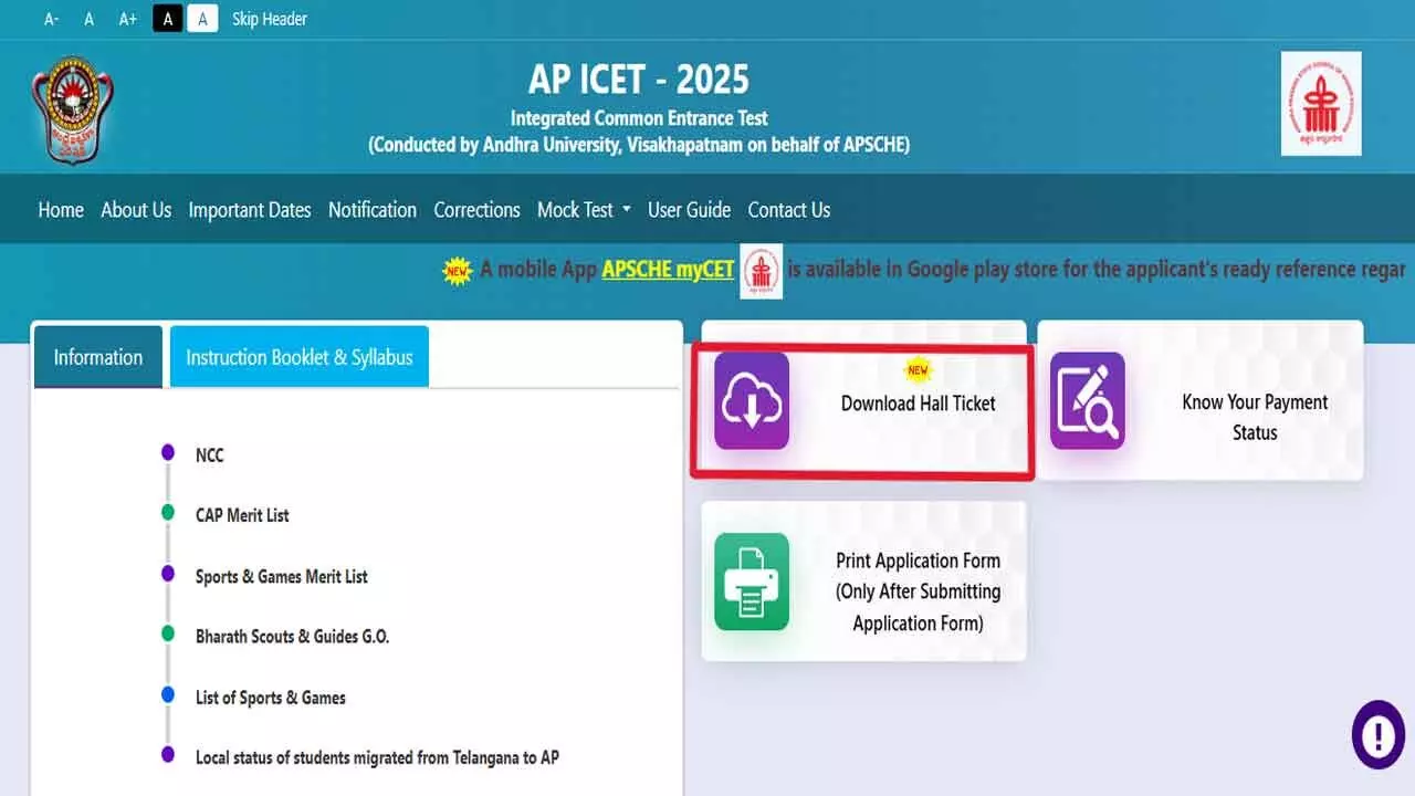 AP ICET Entrance Exam Scheduled for May 7 AP ICET Entrance Exam Scheduled for May 7