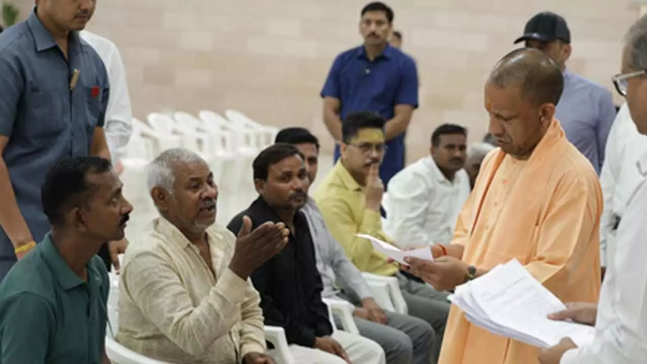 CM Adityanath holds Janata Darshan, addresses grievances of over 60 residents CM Adityanath holds Janata Darshan, addresses grievances of over 60 residents