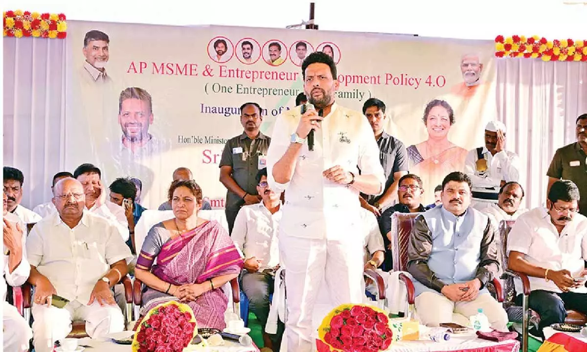 MSMEs in all 175 constituencies: Min Bharath MSMEs in all 175 constituencies: Min Bharath