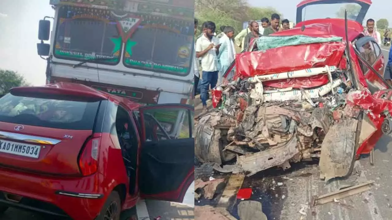 Eight Killed in Two Separate Road Accidents in Karnataka Eight Killed in Two Separate Road Accidents in Karnataka