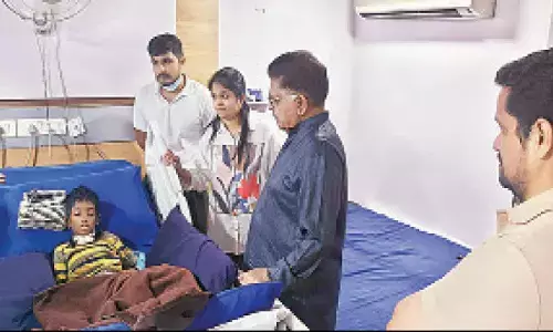 Allu Aravind calls on Sandhya stampede victim Sri Tej