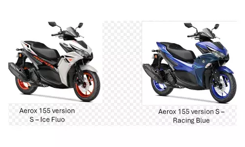 2025 Aerox 155 version S launched with Refreshing Colours & Graphical Enhancements