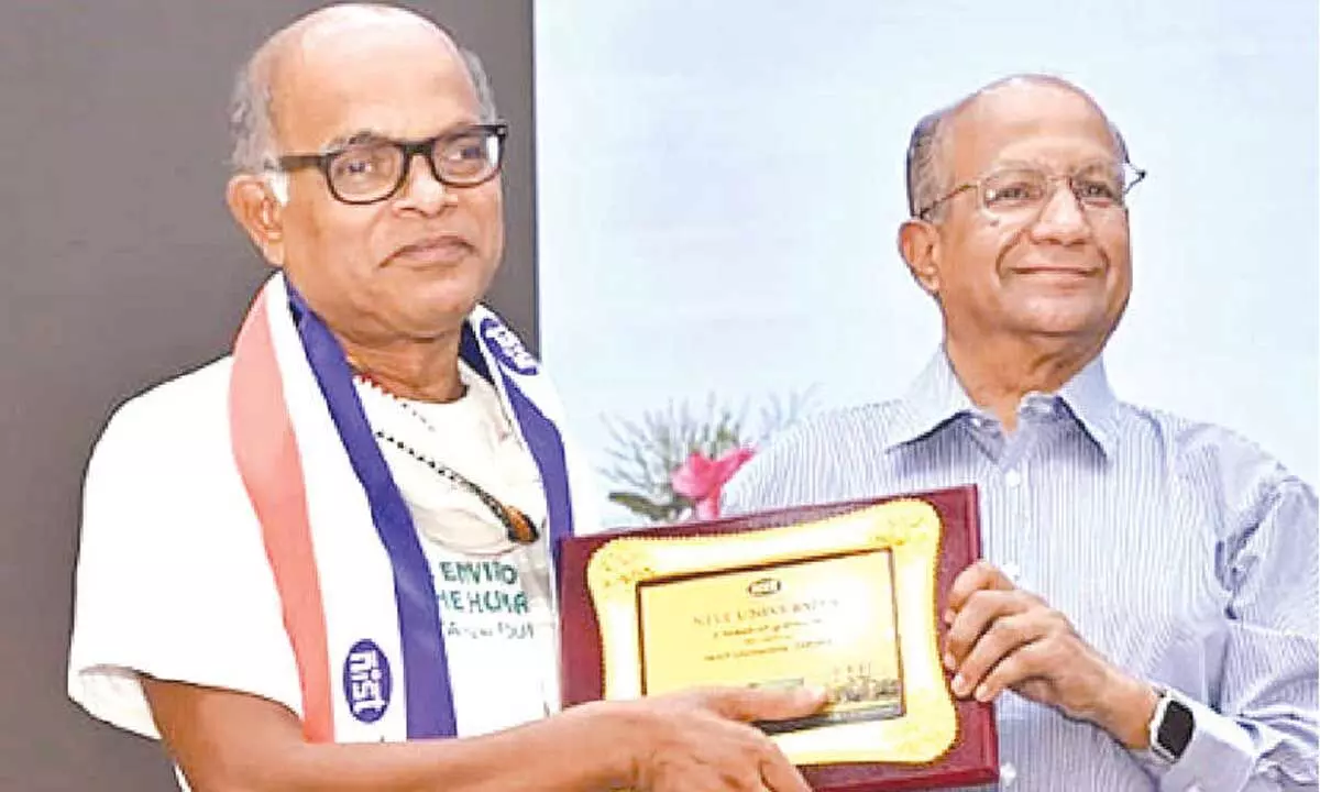 ‘Greenman’ Sudhir felicitated by NIST