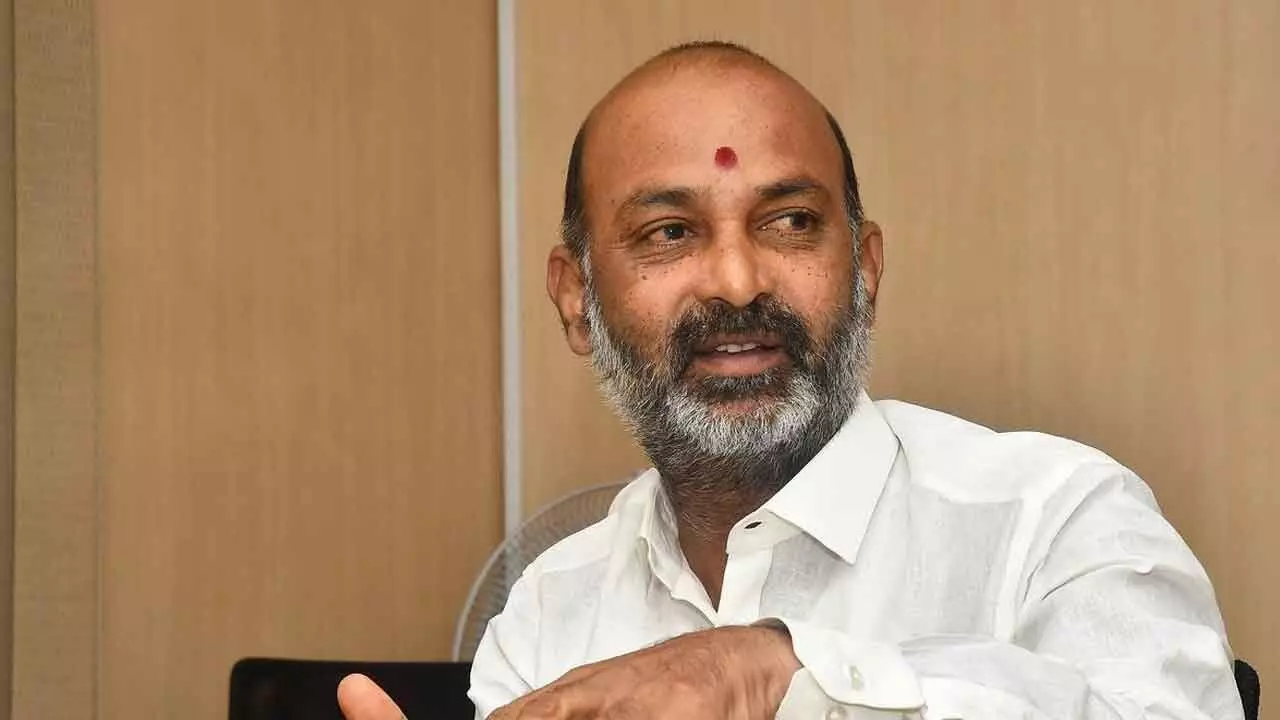 MoS Bandi Sanjay asks KTR to respond to Ramesh’s BRS-BJP merger claim MoS Bandi Sanjay asks KTR to respond to Ramesh’s BRS-BJP merger claim