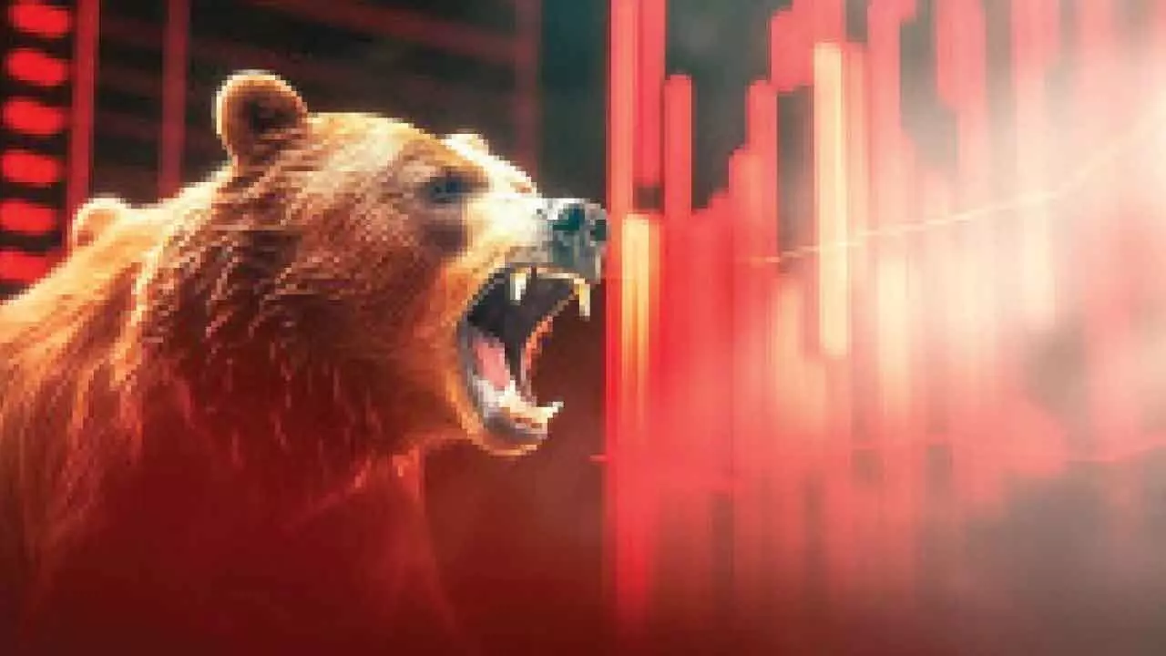 Key indices in red as investors turn cautious