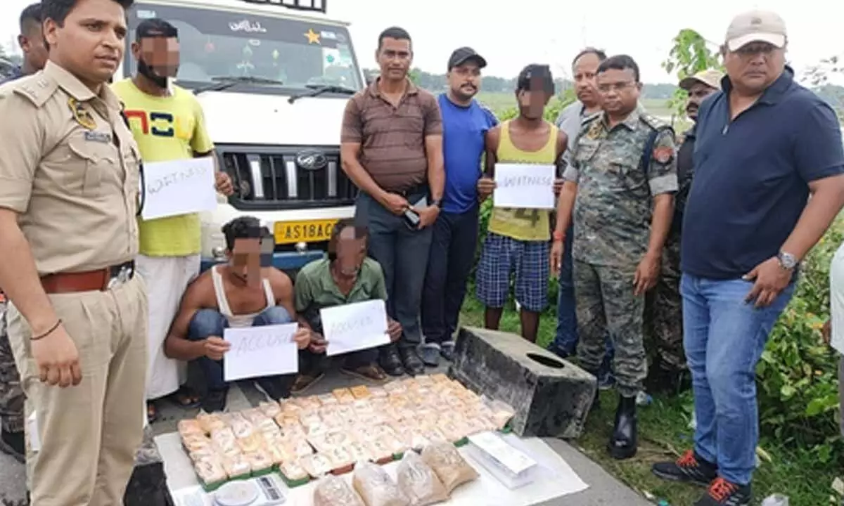 Assam: Drugs worth Rs 9.5 crore seized, three held Assam: Drugs worth Rs 9.5 crore seized, three held