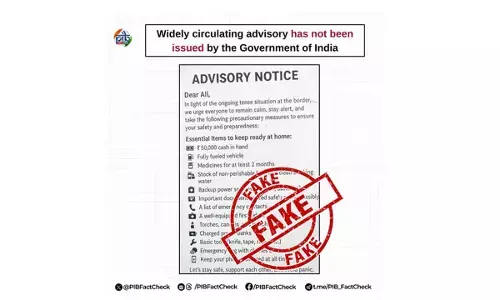 After Operation Sindoor, PIB flags fake advisory, calls for public vigilance