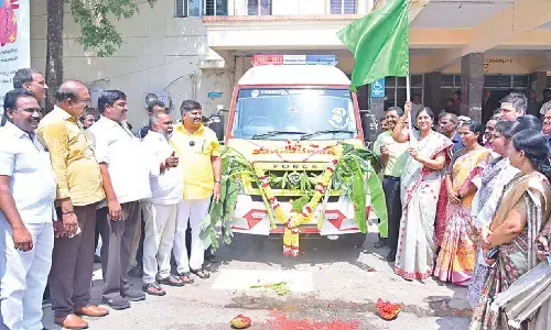Rajanna Foundation donates ALS ambulance under CSR initiative