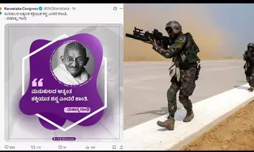 State Congress unit deletes ‘peace’ post after backlash