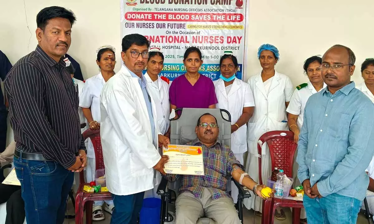 Voluntary Blood Donation Camp on the Occasion of International Nurses Day