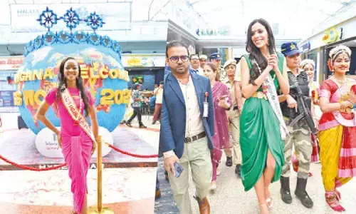 Hyderabad: 109 MW contestants arrive in city