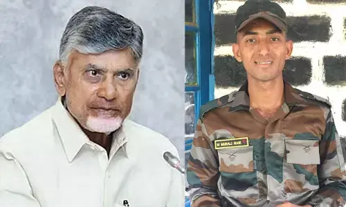 Chandrababu Mourns Death of Jawan in firing in Jammu