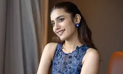 Priya Prakash Varrier sizzles in blue; gears up for two Hindi thrillers Priya Prakash Varrier sizzles in blue; gears up for two Hindi thrillers