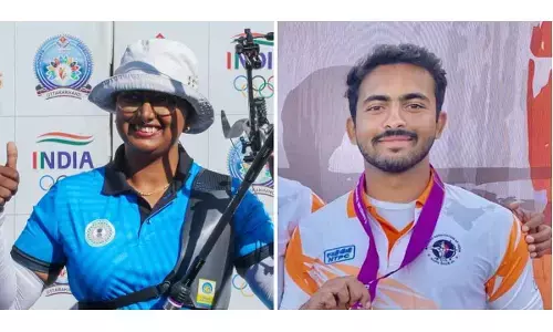 Compound mixed team in bronze play-off