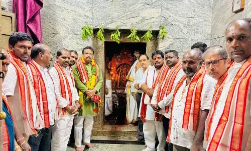 Secunderabad Cantonment MLA Shri Ganesh perform puja at Ganesh temple for unity against terrorism