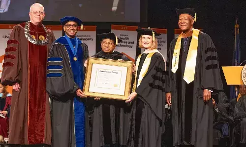 Rochester confers honorary doctorate on VIT founder