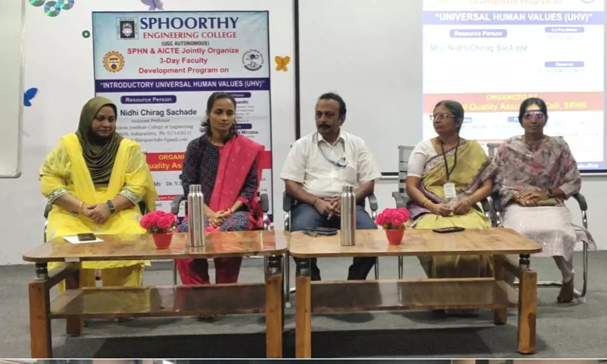 Three-Day Faculty Development Program (FDP) on Introductory Universal Human Values (UHV) Three-Day Faculty Development Program (FDP) on Introductory Universal Human Values (UHV)