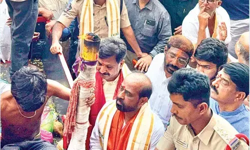 Min takes part in Madugu Theru Rathotsavam