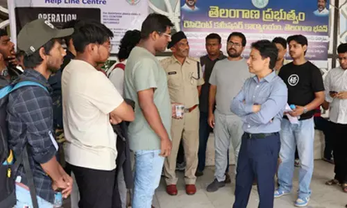 People stranded in border states reach Telangana Bhavan in Delhi