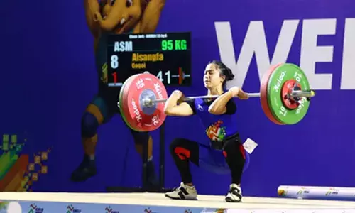 KIYG 2025: NCOE Lucknow’s Aisengfa Gogoi breaks youth national record, clinches 55kg weightlifting gold