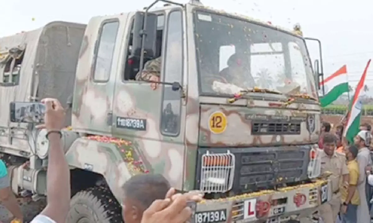 Massive public turnout at Agniveer soldier’s funeral Massive public turnout at Agniveer soldier’s funeral