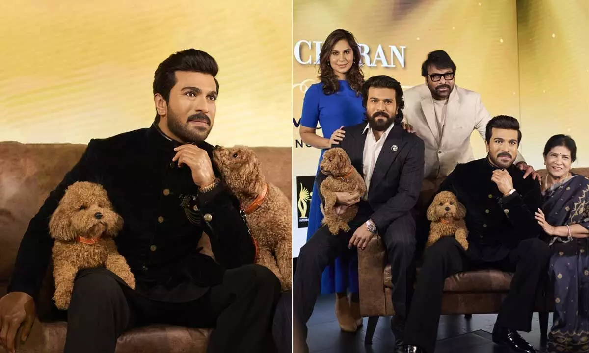 Historic Madame Tussauds moment: Ram Charan gets waxed with his furry bestie Historic Madame Tussauds moment: Ram Charan gets waxed with his furry bestie