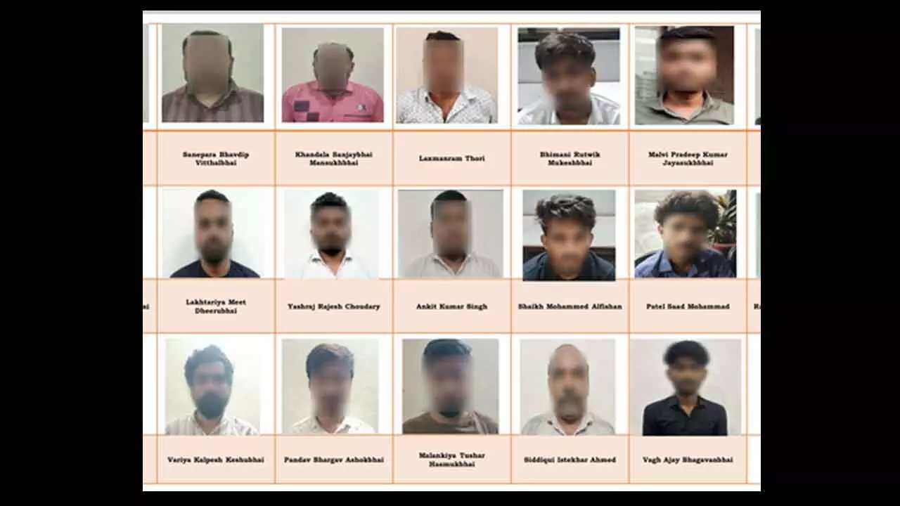 Telangana Cyber Security Bureau nabs 20 cyber fraudsters from Gujarat Telangana Cyber Security Bureau nabs 20 cyber fraudsters from Gujarat