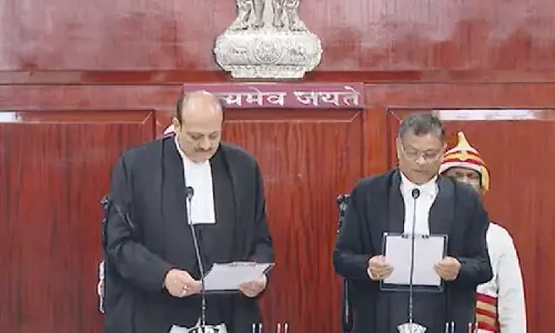 Justice Shripad takes oath as HC judge