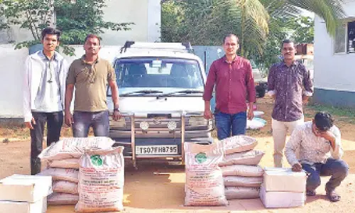 Nagarkurnool: Illicit liquor brewing materials seized