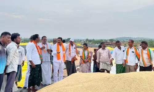 BJP District President Ram Anjaneyulu Flags Irregularities at Kondapuram Paddy Procurement Center
