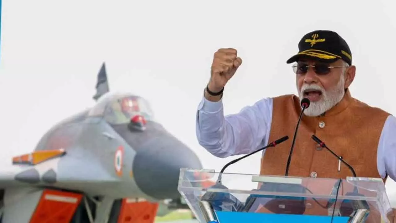 With S-400 In Backdrop… PMs salute at Adampur air base junks Pak claims With S-400 In Backdrop… PMs salute at Adampur air base junks Pak claims