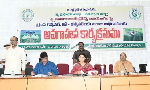 Collector pushes for drone farming, targets 2 lakh acres